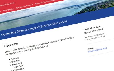 Community Dementia Support Services Survey