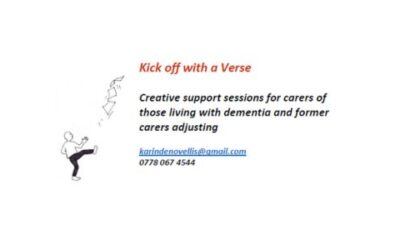 Creative support sessions for carers of those living with dementia