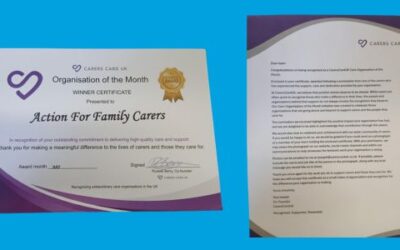Carers Card UK Care Organisation of the month